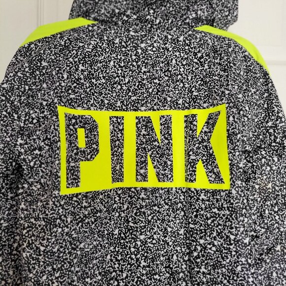 Victoria's Secret PINK Lined Anorak Speckled Hoodie Windbreaker Jacket- XS-S - Picture 6 of 10